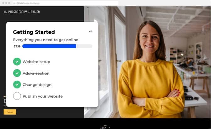 Building a website with the Westhost website builder